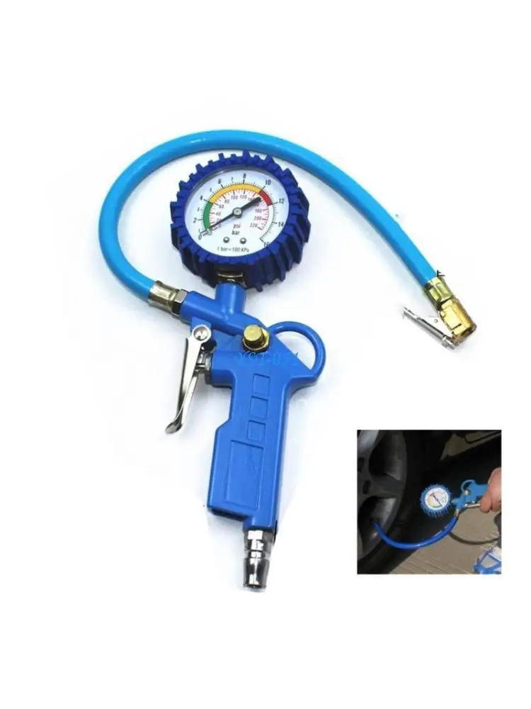 

E15A Tire Pressure Gauge Tire Inflator with Pressure Gauge 220PSI Air Pressure Gauge