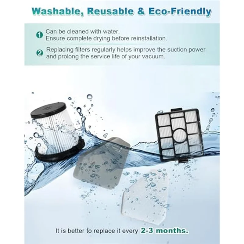 استبدال فلتر KEOL-HEPA لـ Shark BU3523 عصا لاسلكية خفيفة الوزن ونظيفة وعصا لاسلكية نظيفة ومفرغة BU3521