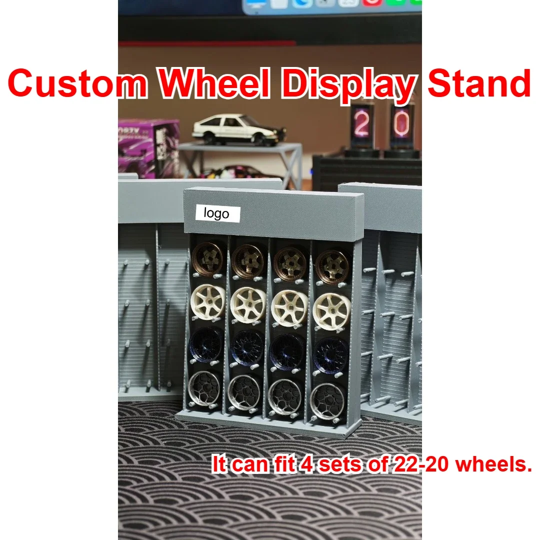 For 1/24 Mini Micro Drift RC Racing Car Wheel Rim Decorative Display Stand Custom Size Decor Parts For Rim Placement Display