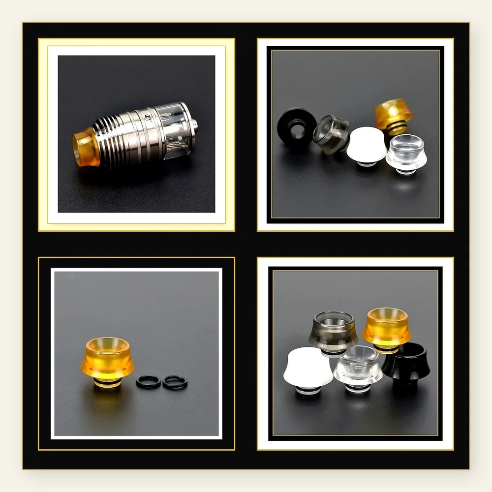 Wolfcoolvape 510 Drip Tip for SteamTuners T11 Billet Box Mod - PEI Wide Bore Tips for Improved Vaping Performance