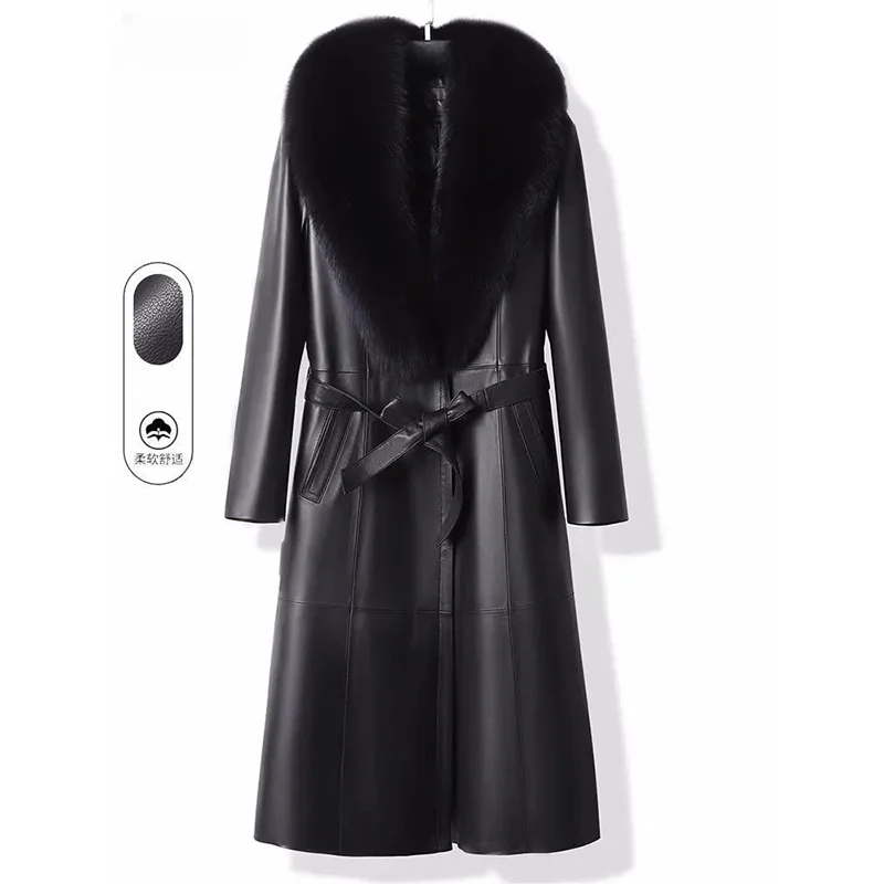 Plus giacca a vento in pelle spessa di velluto cappotto da donna 2024 autunno inverno nuovo cappotto lungo allentato in pelle PU Joker Outwear