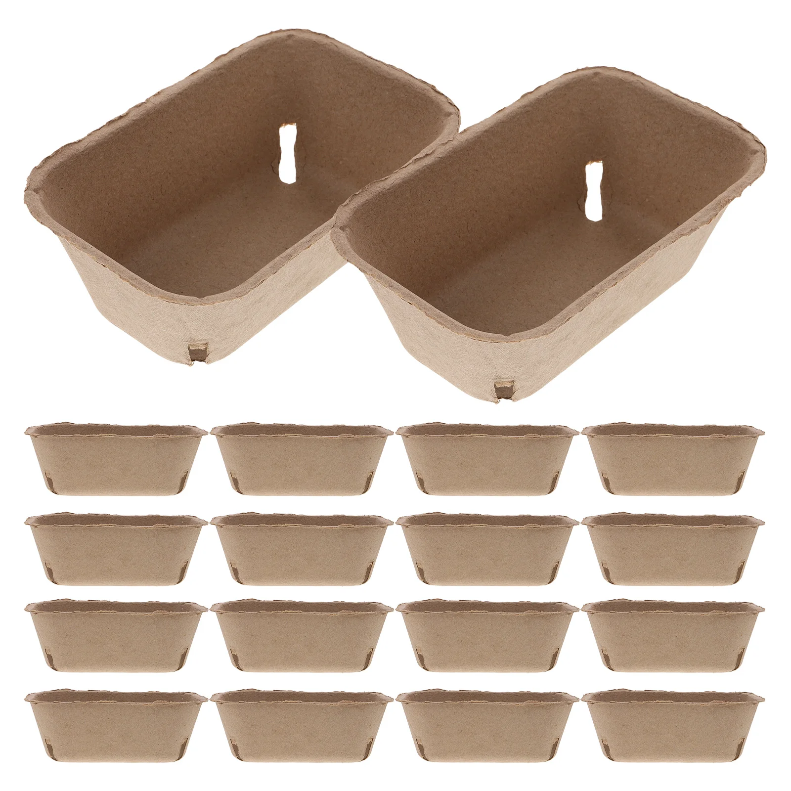 

20 Pcs Blueberry Tray Holder Corrugated Paper Container Kitchen Strawberry Fresh Basket Household Containers for Fridge