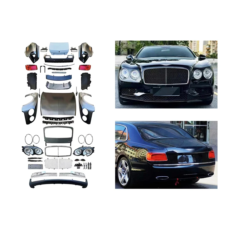 High-end Body Kit Customization2010-2017 Upgrade Front And Rear Bumper With New Headlights And Fog Light Cut-Outs For BML Flying