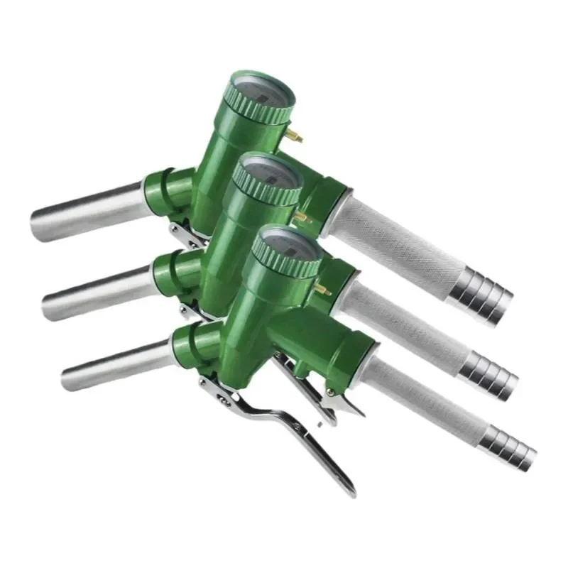Pistola per ugello carburante manuale da 20mm 25mm 32mm 38mm con misuratore, beccuccio dritto, pressione massima 0.1MPA per benzina Diesel