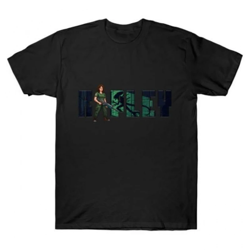 

Ellen Ripley 0412 Retro Sci-Fi Alien Gift T-Shirt Weyland LV-426 Horror movie Xenomorph printed Graphic clothes All size tops