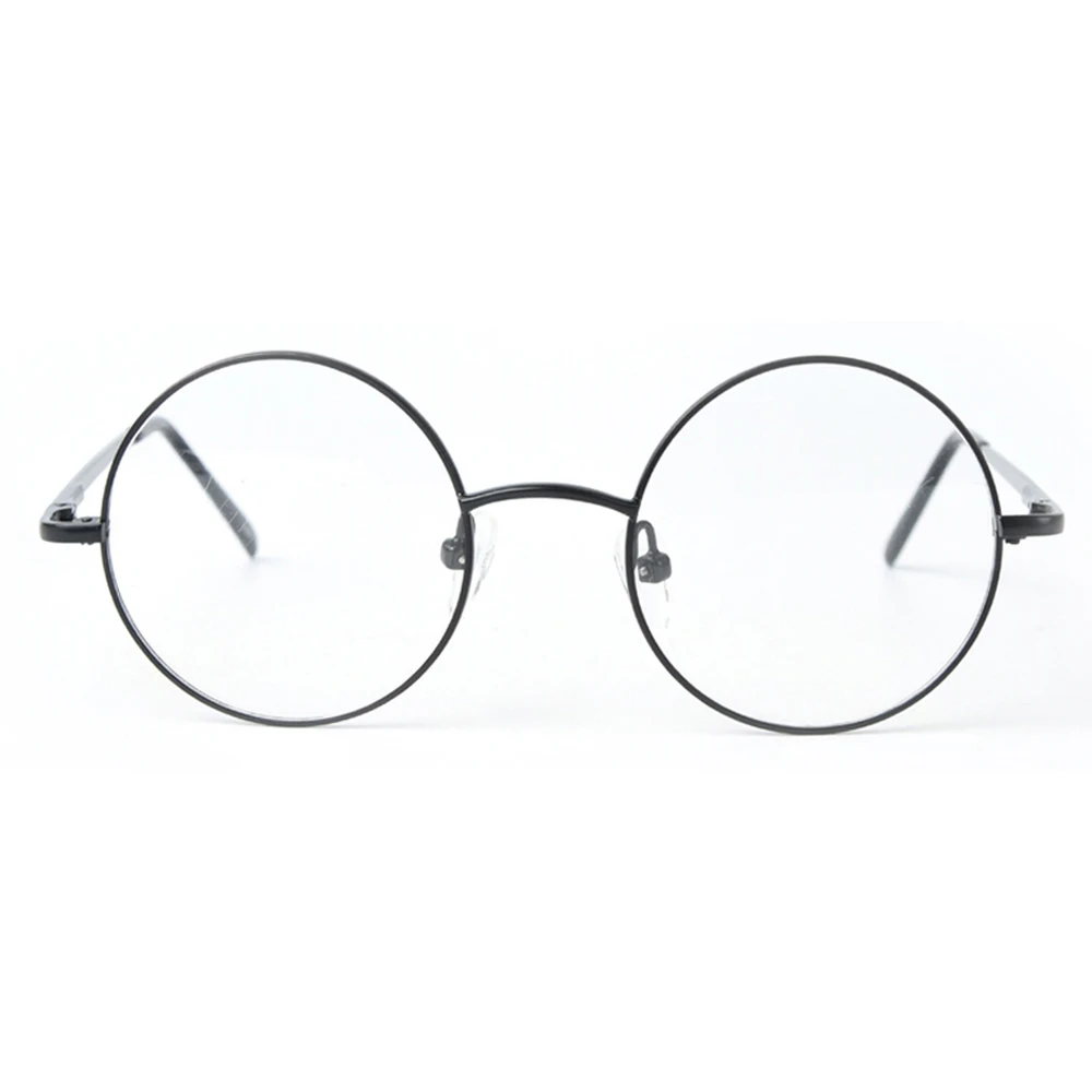 

42 мм Размер Ретро винтажная оправа для очков круглая оправа для очков черный золотой серебряный пистолет серый Оптический RX
