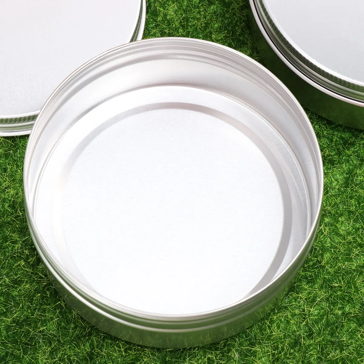 

10pcs Aluminum Pot Round Empty Tin Box With Screw Top Lid For Oil Wax Lotion Storage