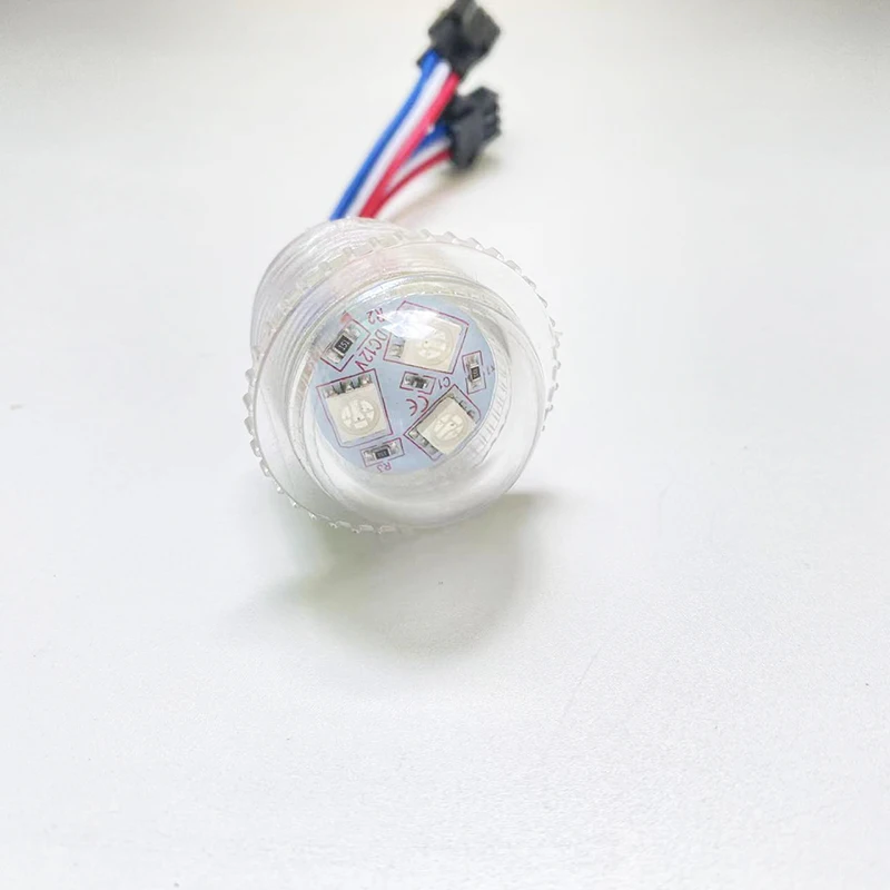 1000 szt. 26MM LED punkt światła 12V Led Bubble 0.72W kolorowy UCS1903 oświetlenie pikselowe Led