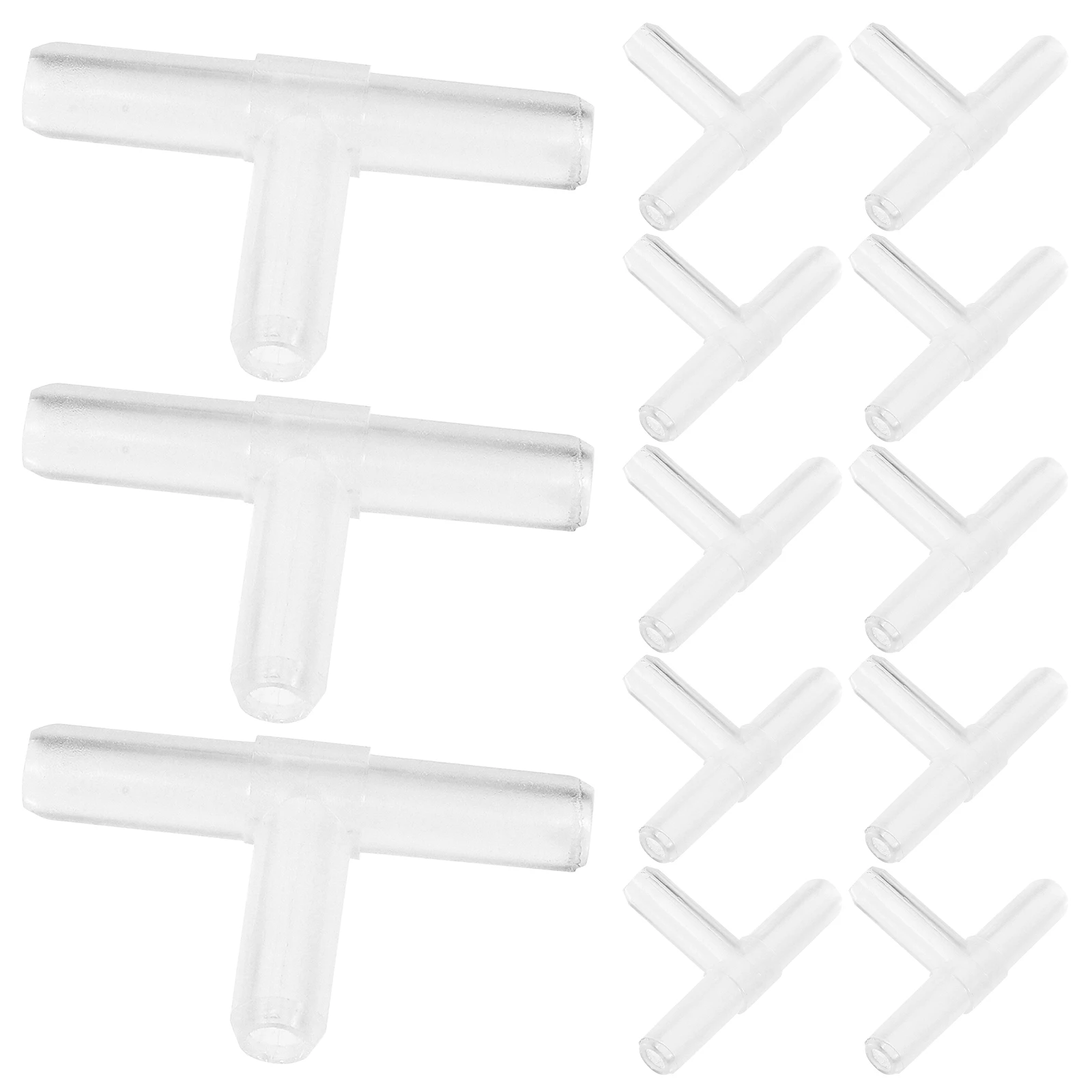 

300pcs Plastic Tee Air Shunt Connector Hose Fittings Ideal for Aquarium Pond T Shaped Joint Splicer Practical Fish Tank