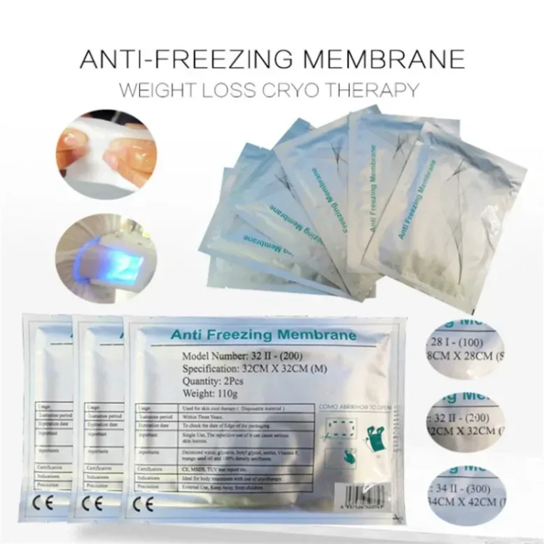 

New Arrival Anti Freeze Membrane 32*32Cm Freeze Fat Anti Cooling Gel Pad For Cryotherapy Freezeing Body Sculpting