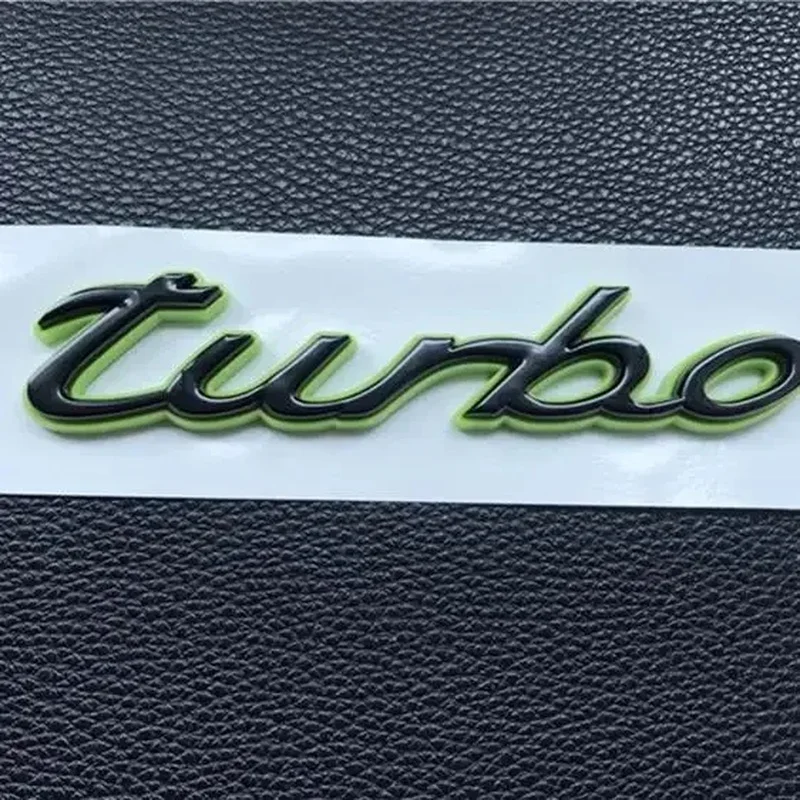 car green logo Letter Rear tail trunk Decals Emblem badge sticker Decal styling for Cayenne S Macan panamera e-hybrld 4 turbo