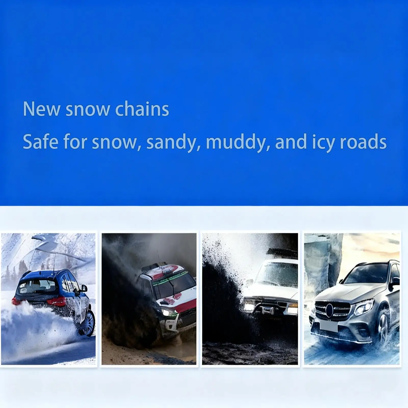 

Снежные цепи, противоскользящие, 10 шт., защита шин, регулируемые цепи для шин для снежных грузовиков для ледяных зимних походов, прицепов, внедорожных газонов