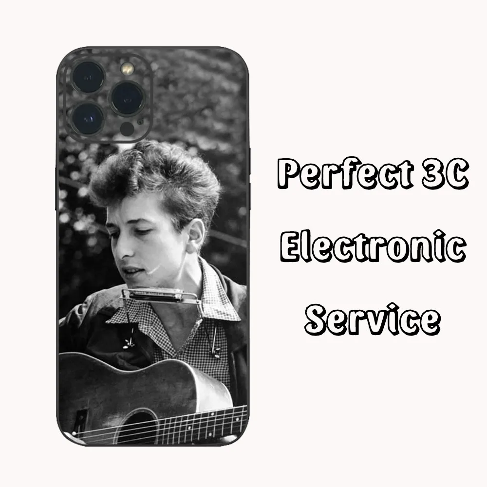 Classic Singer B-Bob Dylan Blonde Musician Old Photograph Phone Case  For iPhone16 15 14 13 12 Mini 11 Pro XS Max X XR SE5 6 7 8