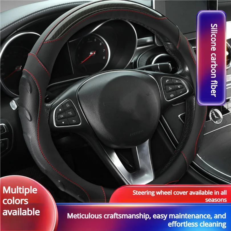 

This New Type Of Car Handlebar Grip Adopts Fashionable Craftsmanship And Can Be Used As A car Steering Wheel Cover Made Of Leath