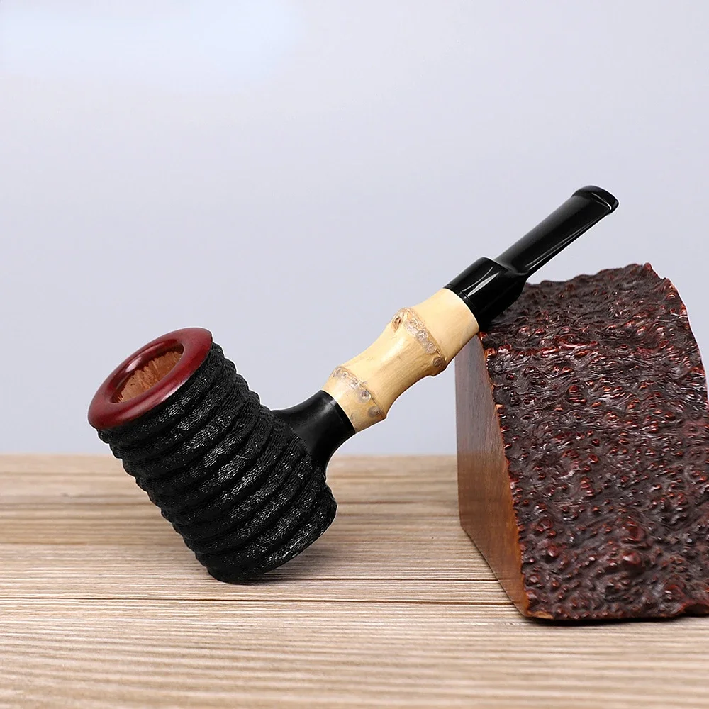 

China Bamboo pipes, straight tobacco smoking pipes, beginner briar tobacco pipes, metal filter hammer pipe, corkscrew pipesnt.