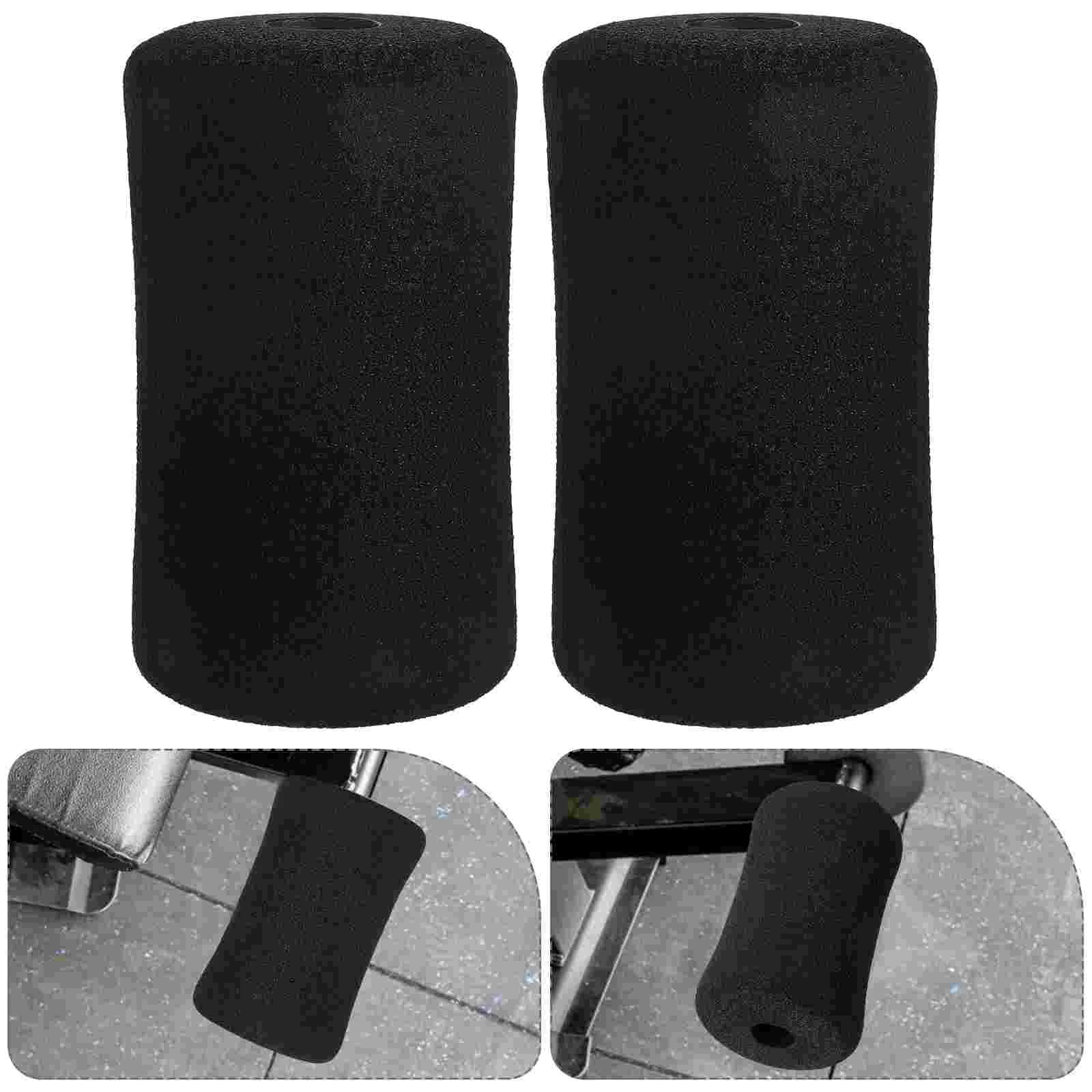 4 Pcs Sponge Cover Foot Foam Pads Exercise Machine Gym Equipment Collapsible Roller Tube