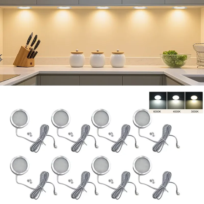 

8PCS Camping Car Lighting Motorhomes Interior LED Spot Lights Camper Van 12V Ceiling Lights LED Reading Caravan Accessories