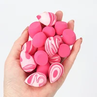 30Pcs 2-in-1 Hydrophilic Mini Sponge Set - Latex-Free Wet&Dry Blenders for Flawless Finish | Travel Size Velour Puffs All Skin 2