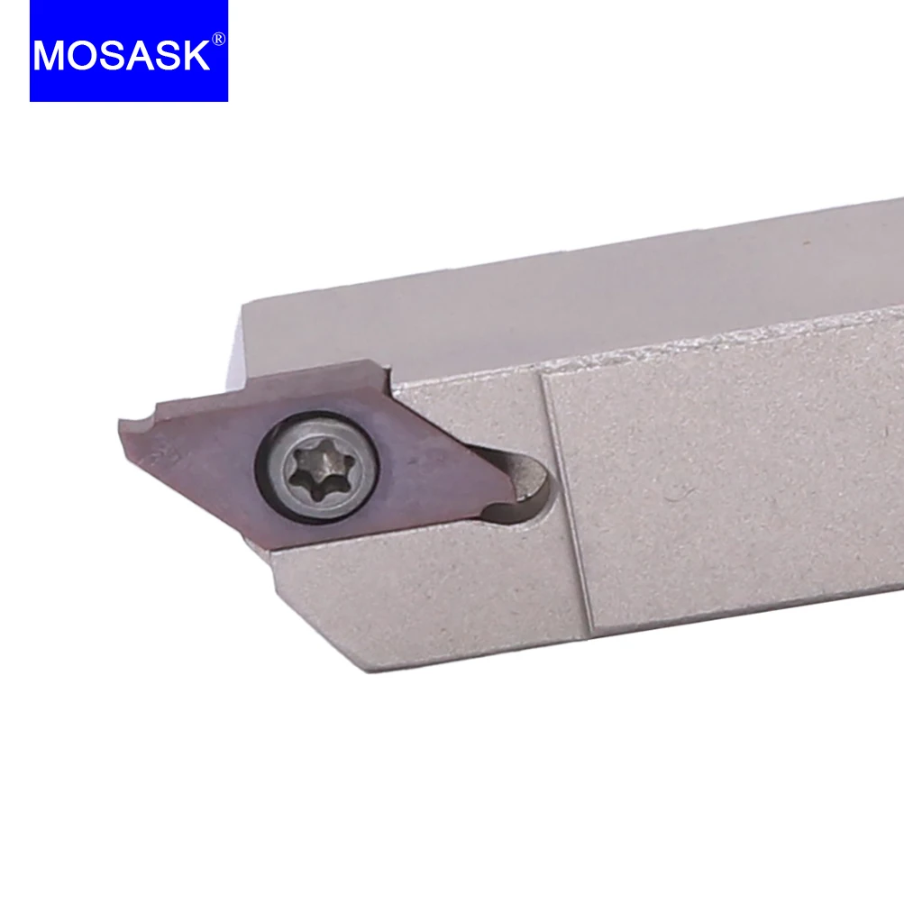 

MOSASK 1pc TKFT 12R 100 150 200 -S ZP15 CNC Lathe KTKFR Tool Small Parts Grooving Cut-Off Processing Tungsten Carbide Inserts