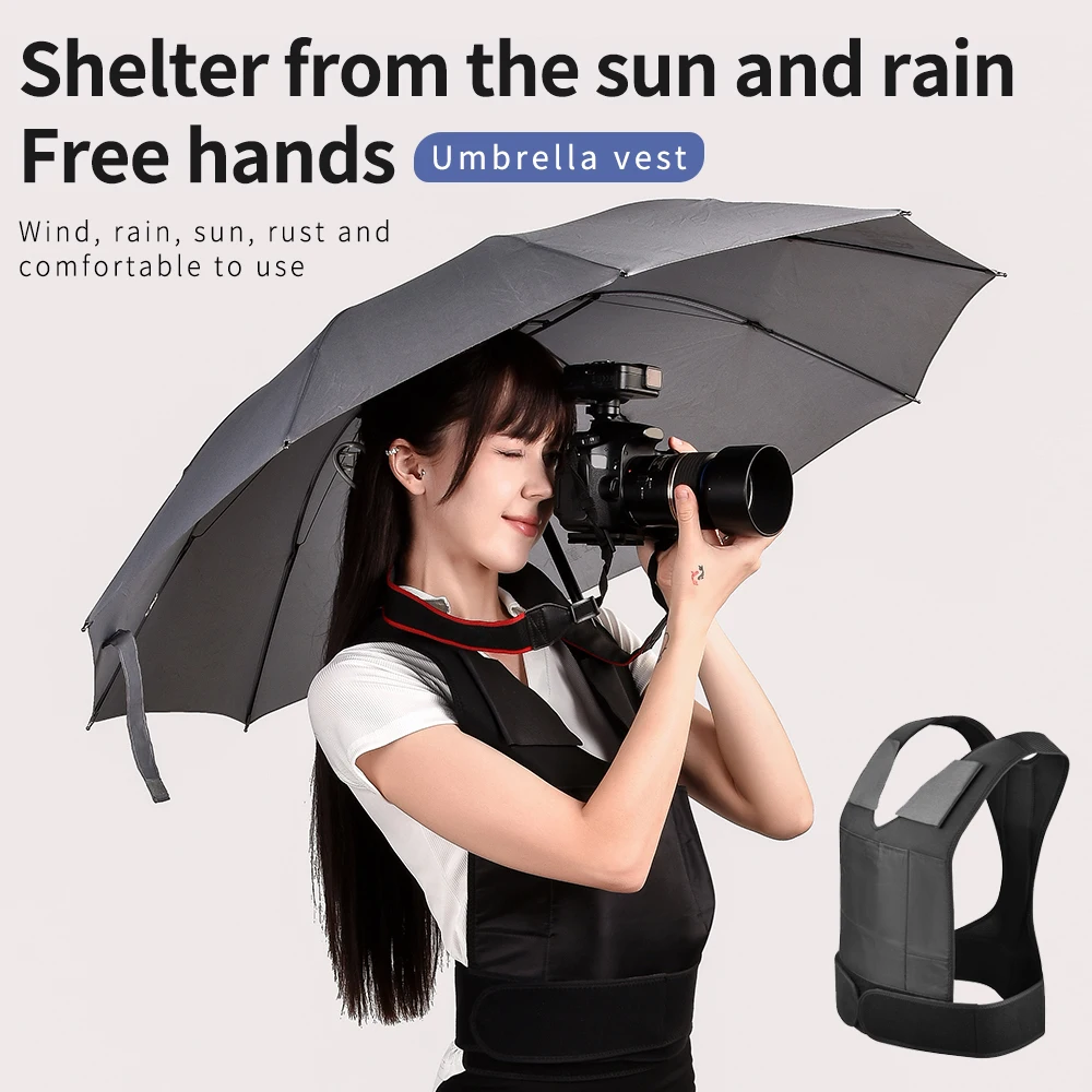 

1 set of adjustable shoulder straps, umbrella holder, and straps can free up hands for photographers and outdoor activities