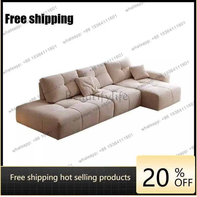 PJ  Retro Minimalist Living Room Sofas Cheap Sectional Floor Bubble Sofa