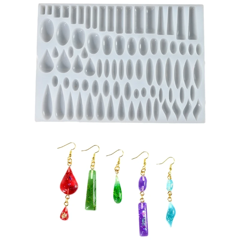 Flexible Water Droplet Shaped Pendant Mold Handcraft Silicone Pendant Mold for Water Drop Long Rod Resin Artworks