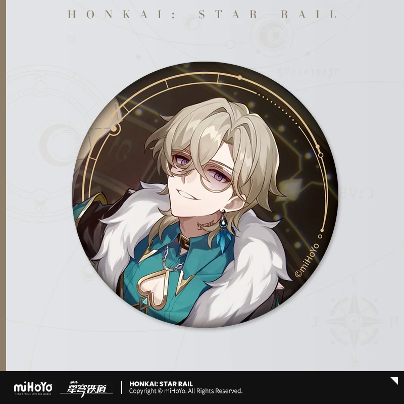 Sunsyea Official Honkai Star Rail Merch From miHoYo Aventurine Badge Anime Collection - Image 5