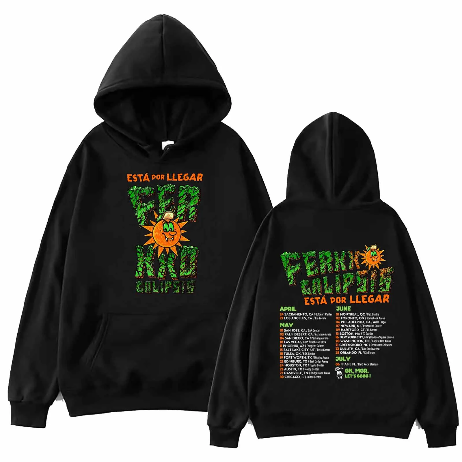 

Feliz Cumpleanos Ferxxo Feid World Tour 2024 Hoodie Harajuku Hip Hop Pullover Tops Man Woman Sweatshirt Fans Gift