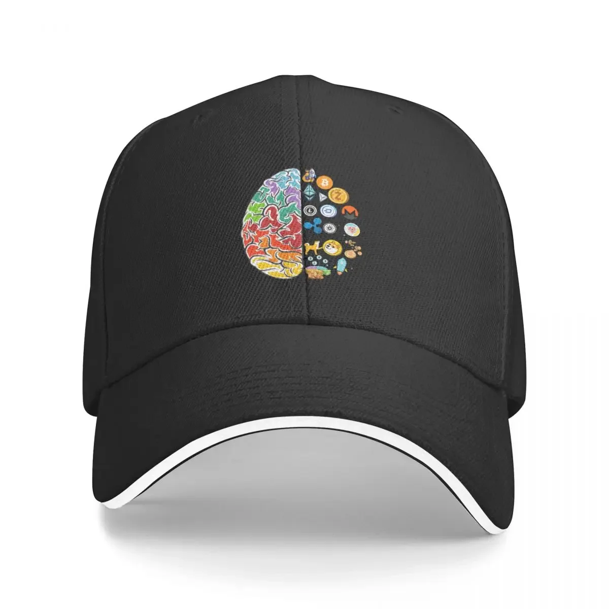 Crypto Brain Baseball Cap Beach hard hat |-F-| Sunhat Woman Men's