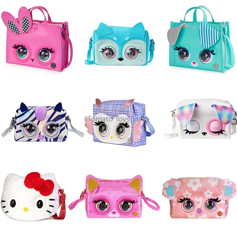 Purse Pets Handbag Sanrio Hello Kitty Pet Owl Bunny Minnie Stitch Rainbow Puppy Interactive Magic Pet Animal Bag Birthday Gifts