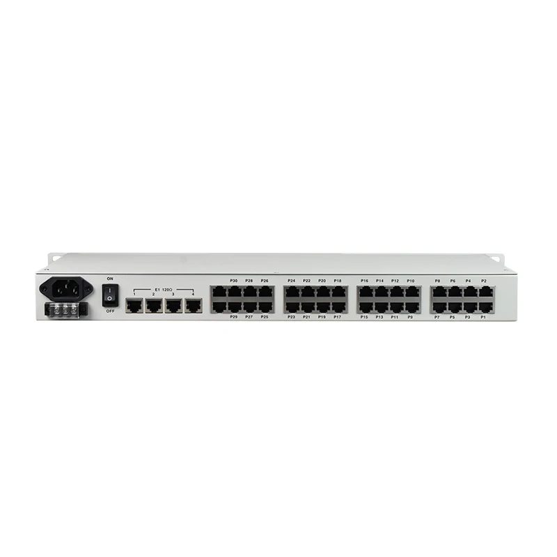 

30 Channels Voice Over Fiber Multiplexer Phone Mux 75BNC 4E1 4FE 4Data FXO FXS over Fiber Optic Mux