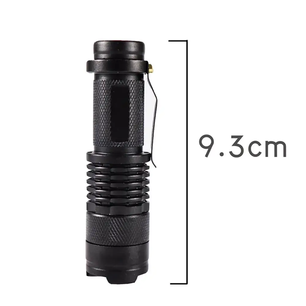 Mini tocha portátil led tático lanterna à prova dwaterproof água multi funcional portátil telescópica zoom lanterna luz de acampamento