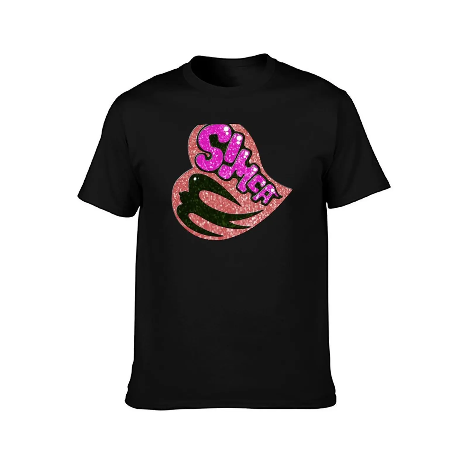 simca T-Shirt, Summer Casual Cotton Tee, Oversized Streetwear Tops, Vintage Graphic Print, Loose Fit Short Sleeve, 100% Cotton