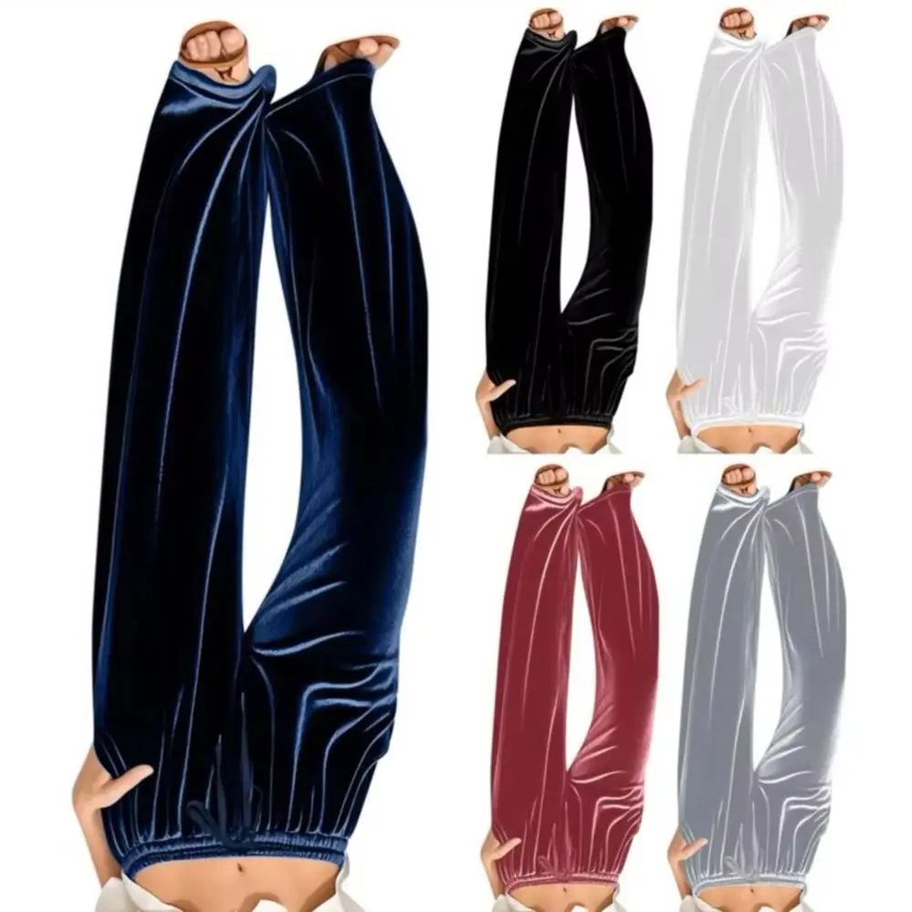 

Wide Leg Velvet Texture Women Pants Waist Drawstring Jogging Wide Leg Pants Casual Pants Versatile Casual Velvet Sports Trousers