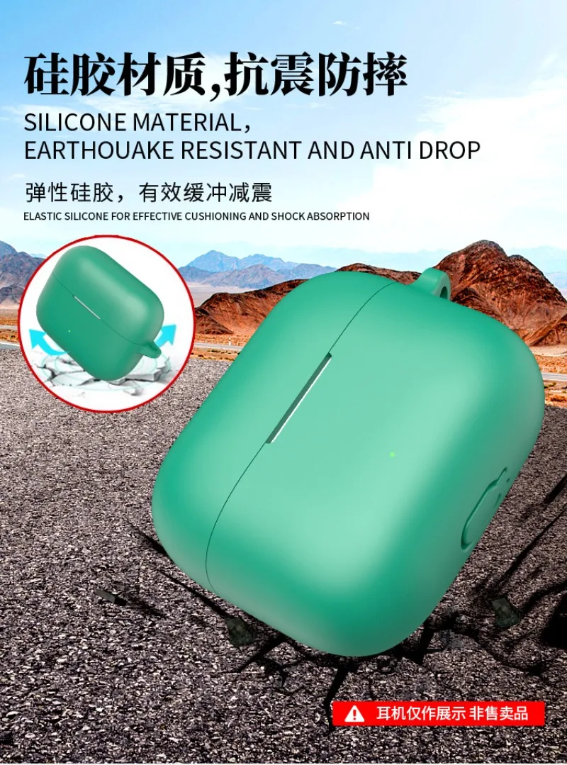 حافظة مضادة للسقوط بمشبك لسماعات Motorola MOTO Buds - غلاف شحن من السيليكون المقاوم للغبار مع حلقة تسلق #5