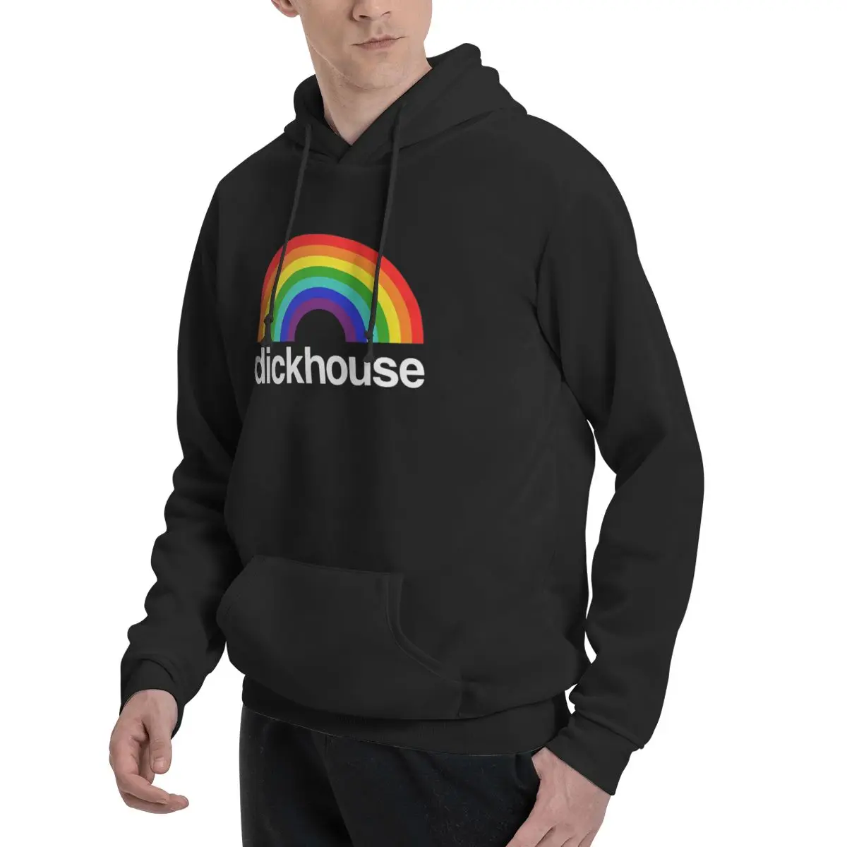 Dickhouse Production Logo Jackass Rainbow Hoodies أنيمي المتضخم هوديي سترة الملابس القوطية