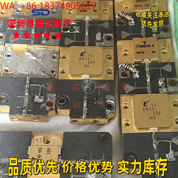1pcs FLM0910‑25F TIM0910‑8 High‑Frequency RF Transistor Module, Disassembled
