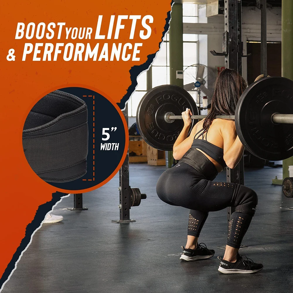 Quick Locking Weightlifting Belt Adjustable Nylon Gym Workout Belts for Men and Women Deadlifting Squatting Lifting Back Support