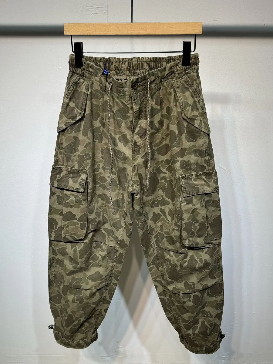 

Ретро-американские камуфляжные рабочие брюки свободного прямого кроя, повседневные, для уличных танцев, длинные, модные, мужские и женские джинсы