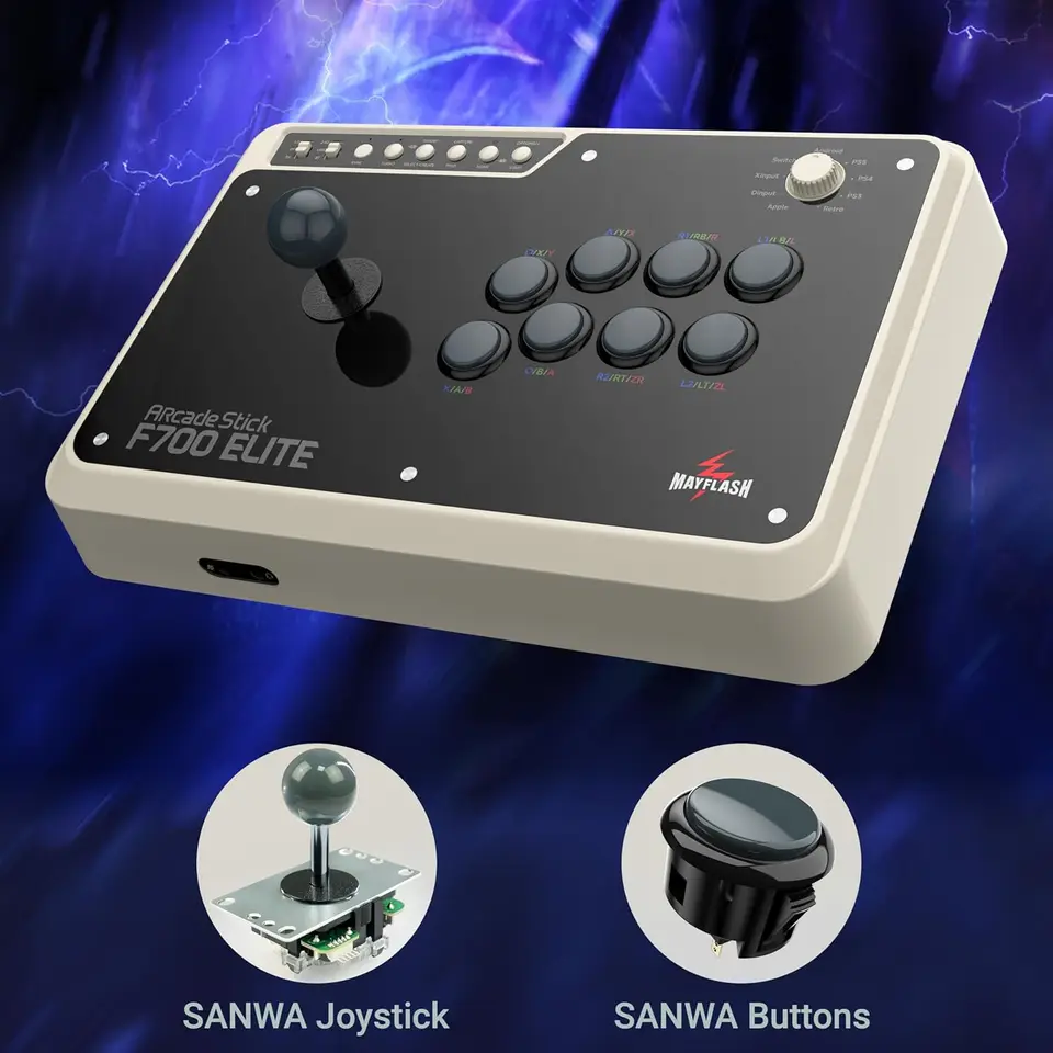 For MAYFLASH Arcade Stick F700 Elite with Sanwa Buttons and