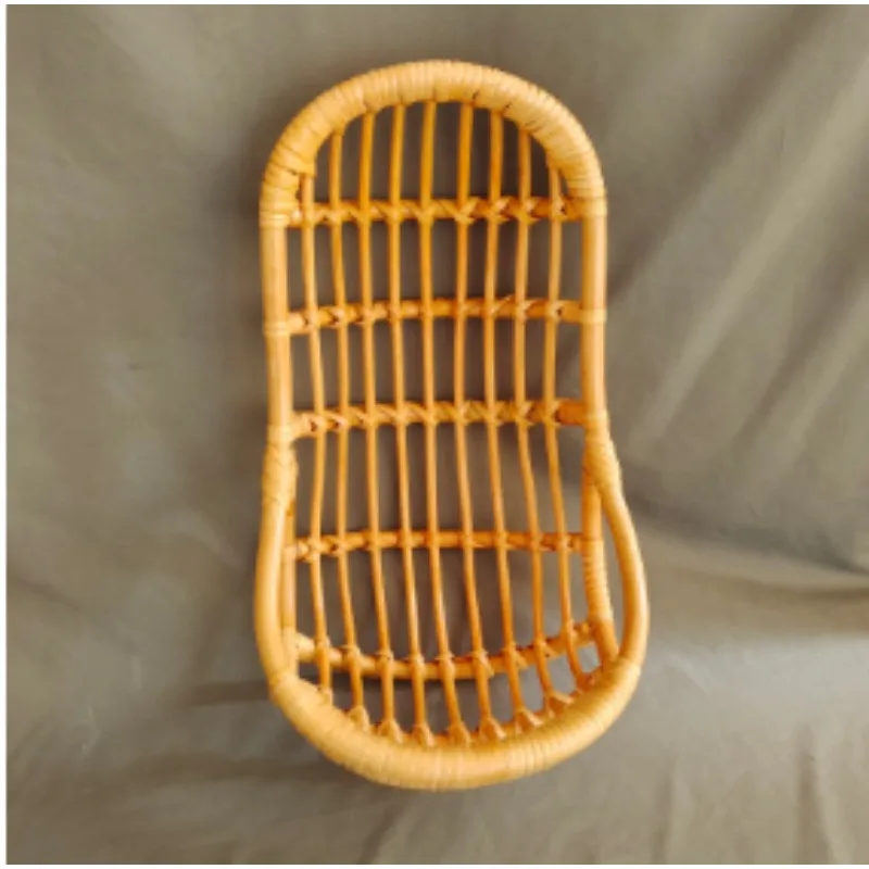 수제 빈티지 대나무 의자 신생아 사진 소품-유니섹스 아기 침대 및 포즈 액세서리 아기 소년&소녀 사진 촬영용