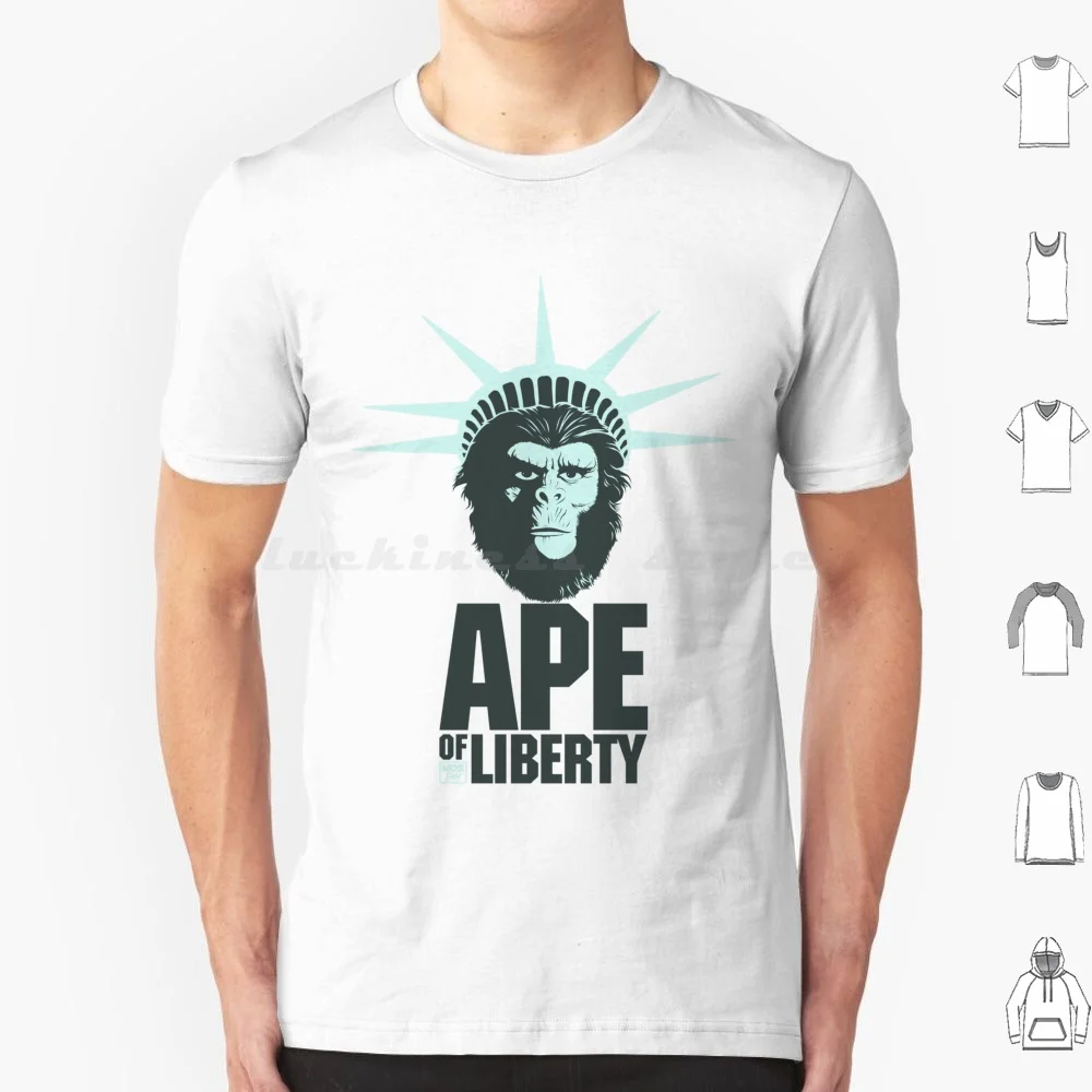 Ape Of Liberty T Shirt Men Women Kids 6xl Apes Of Liberty Planet Of The Apes Sci Fi Statue Of Liberty United States Usa