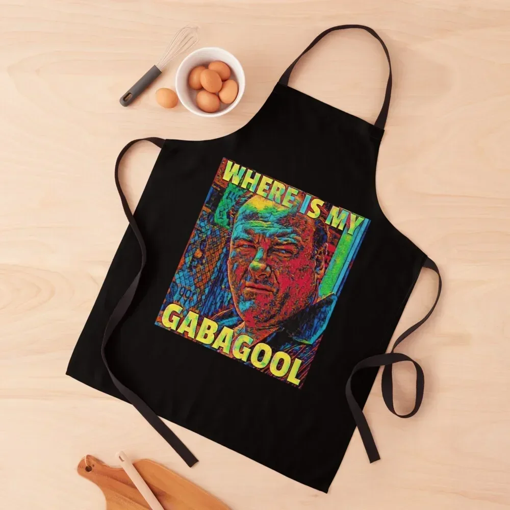 

Where's my gabagool funny Meme Apron For Home Accessories Home And Kitchen Apron