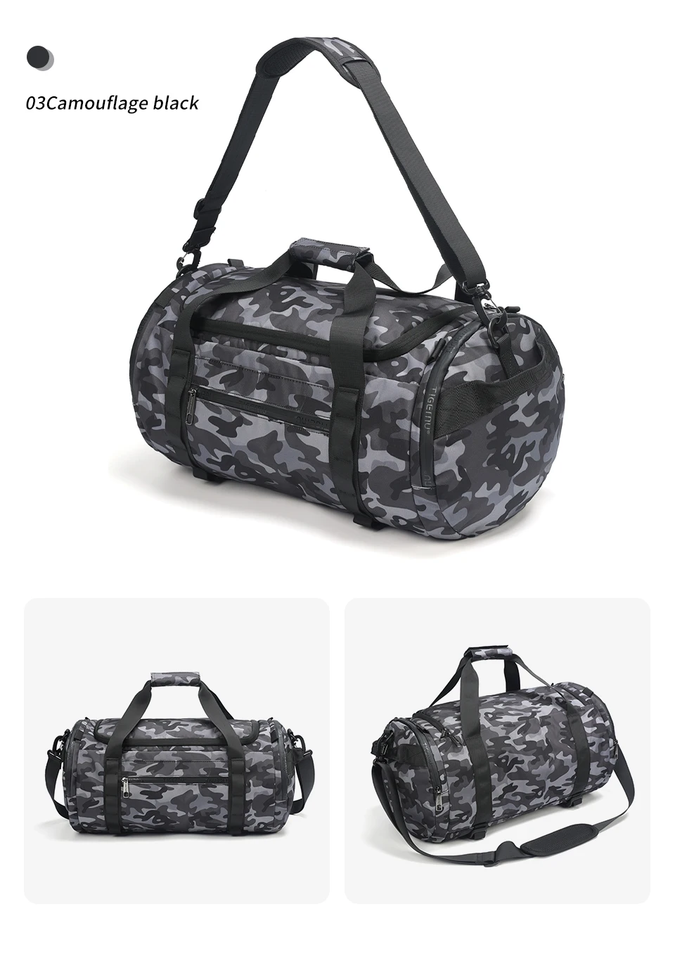 Tigernu Reisetaschen Für Männer Sporttasche Wasserdichte Fitness Tasche Männer Outdoor Tragbare Tasche Ultraleicht Yoga Sport Tasche Handtasche Umhängetasche – Detail 17