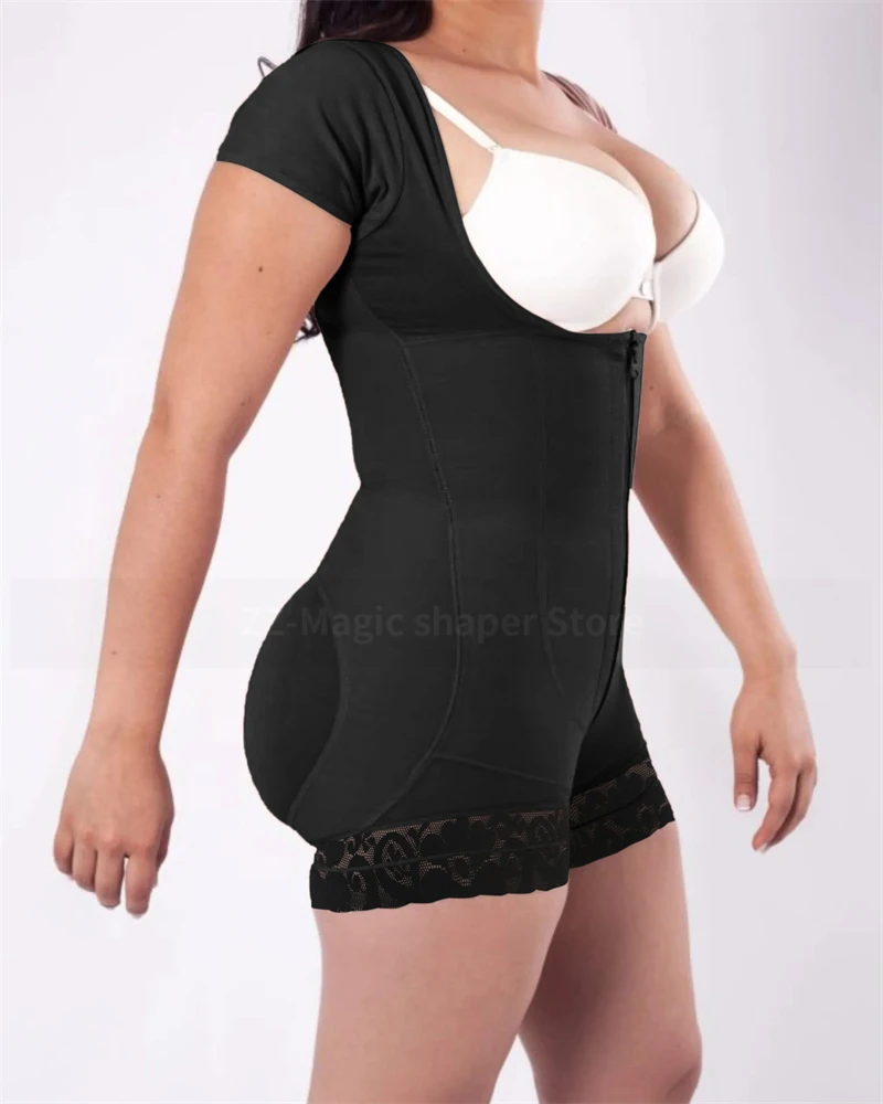 Double Compression Shapewear Tummy Control Shaper Butt Lifter Postpartum Corrective Slimming Corset Faja Colombian Girdles