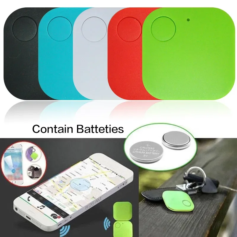 1/5Pcs Theft Device Alarm Smart Wireless Mini Bluetooth Remote Tracker Child Pet Bag Wallet Key Finder Phone Box Search Finder