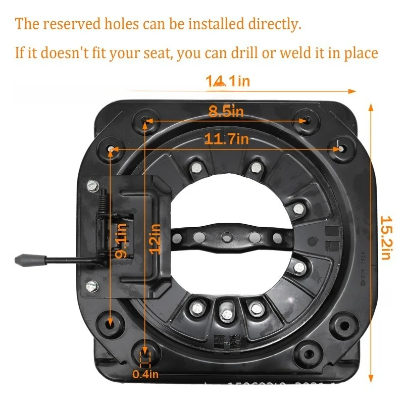 Asiento de coche para RV, base giratoria de 360 grados modificada
