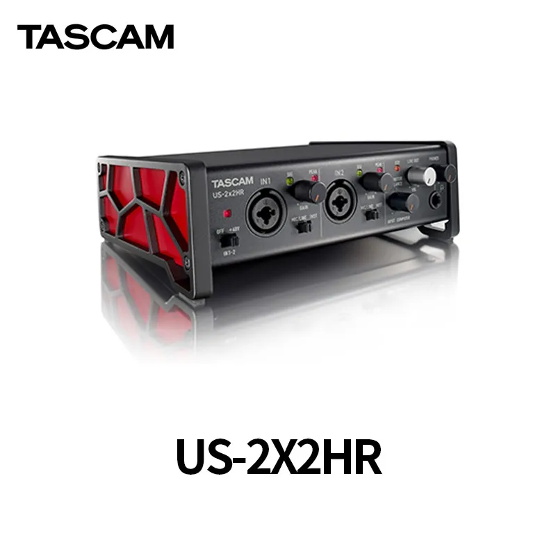 Tascam us-2x2 HR us-2x2HR High Resolution Multi-functional USB Audio Interface 2 in/2 out MIDI Interface IOS Sound Card