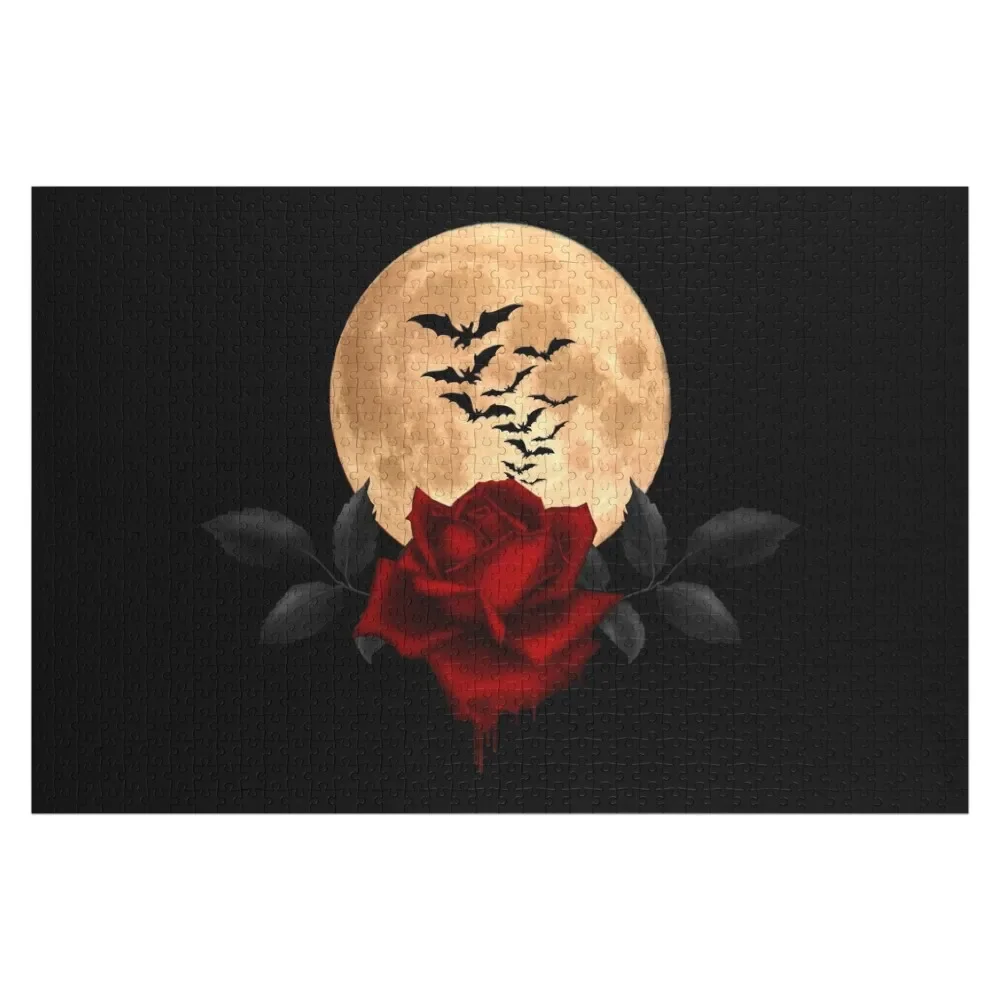 

Gothic full moon Jigsaw Puzzle Personalized Photo Gift Woods For Adults Puzzle