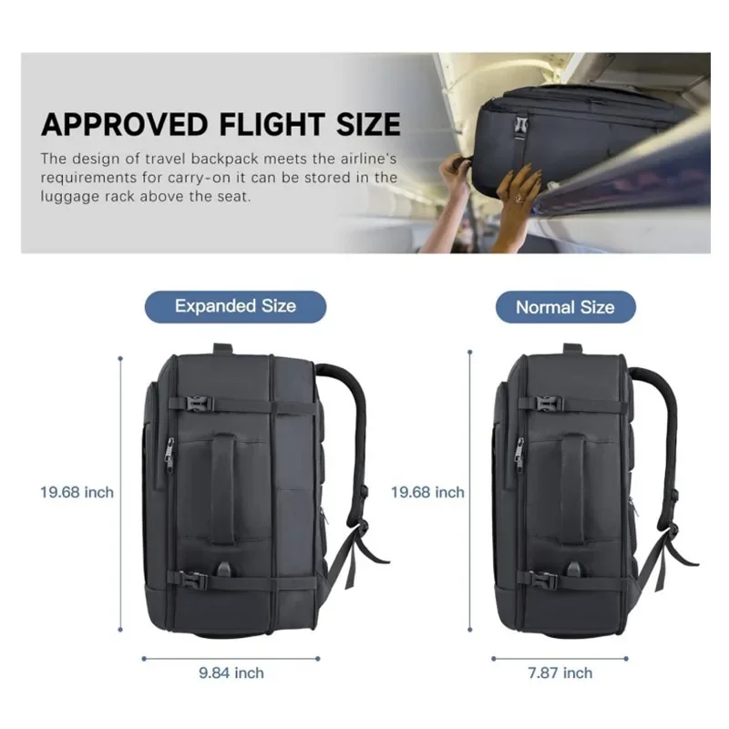 New Large Capacity Travel Backpack Expandable Backpack Notebook Backpack Luggage Backpack Lightweight Business Weekend Bags